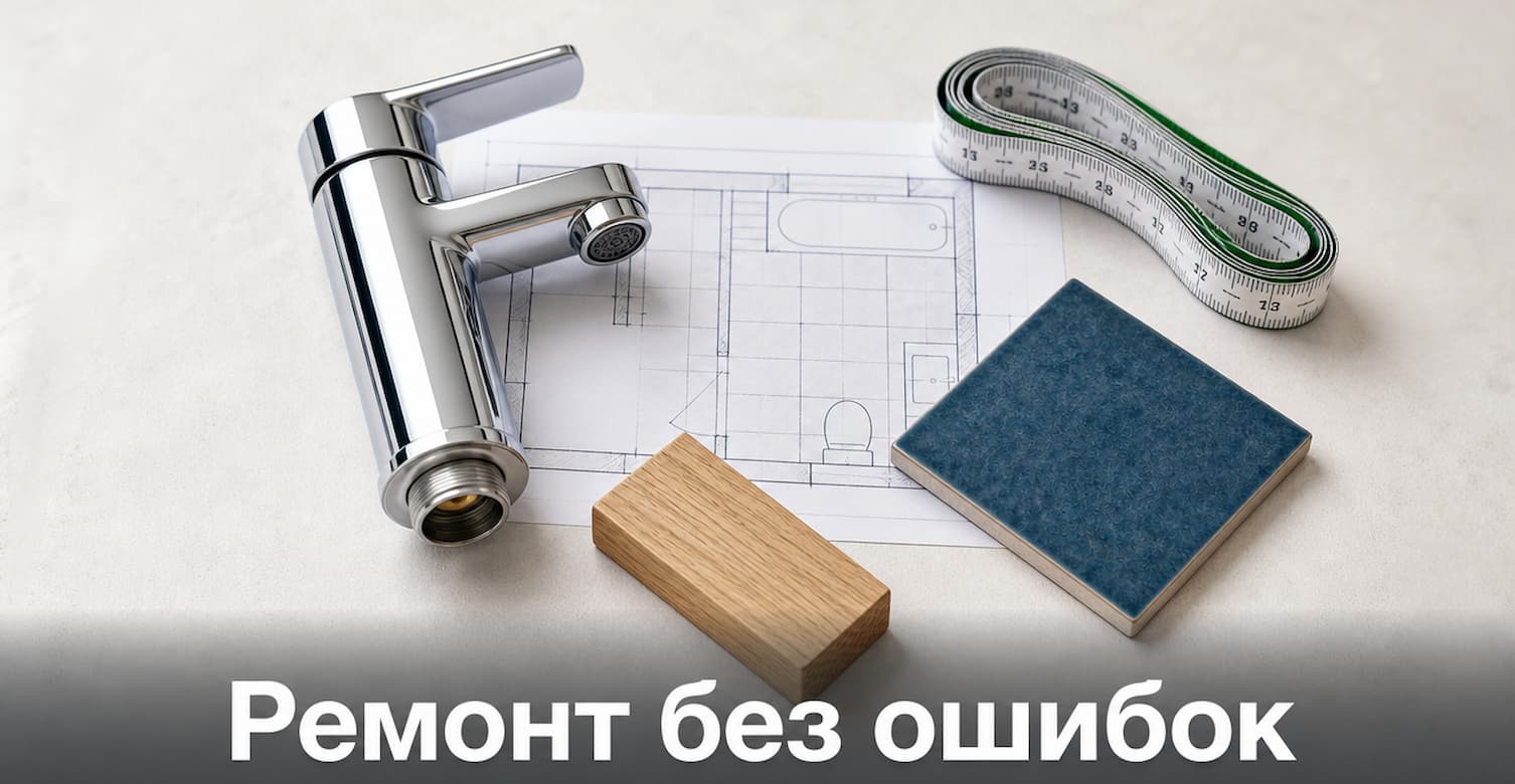 10 ошибок при ремонте ванной комнаты
