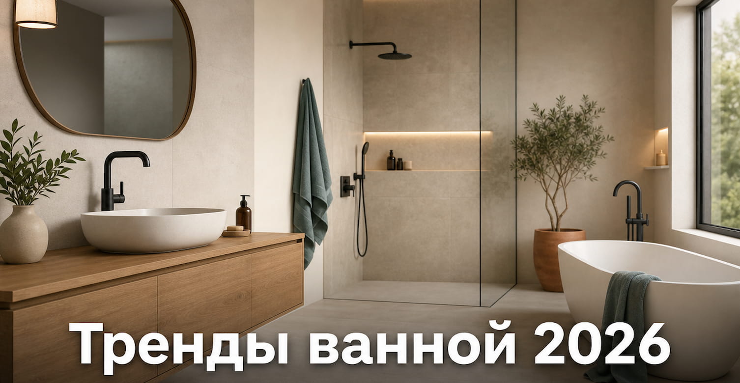 Дизайн ванной комнаты 2026