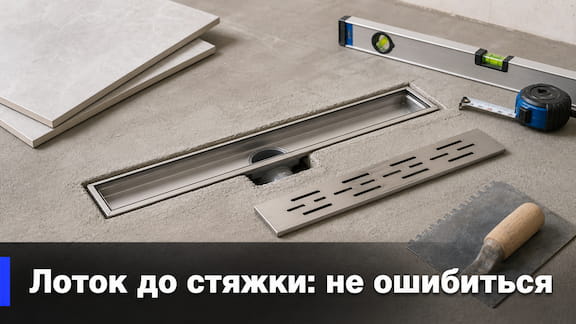 Душевой лоток и сливной трап
