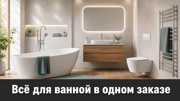 Готовые комплекты сантехники для ванной