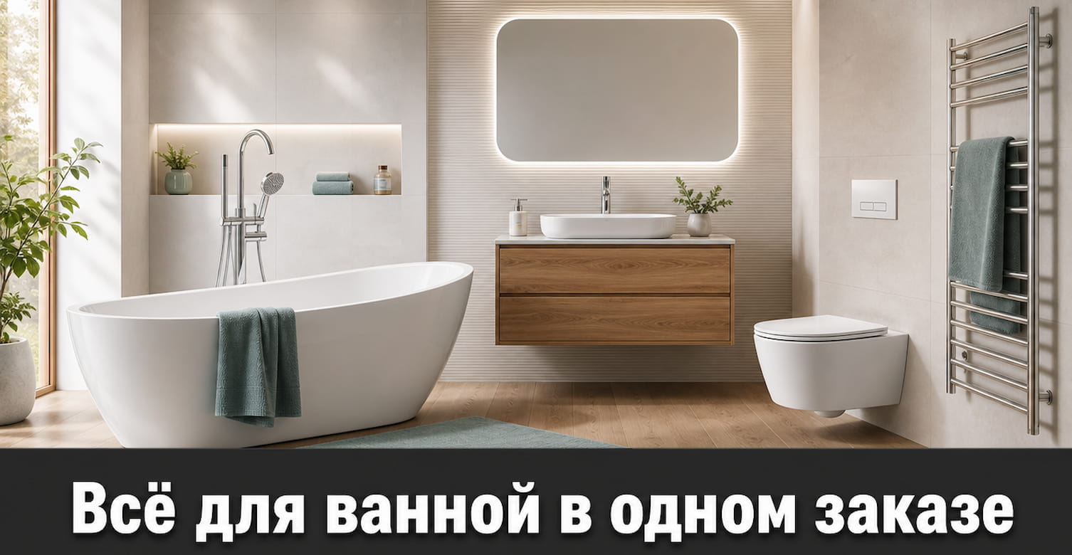Готовые комплекты сантехники для ванной
