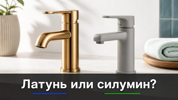 Латунь или силумин: смесители
