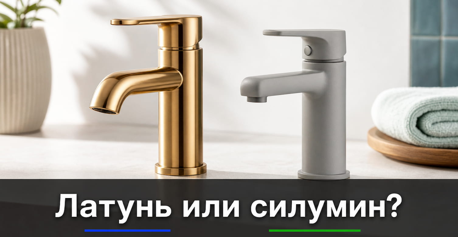 Латунь или силумин: смесители