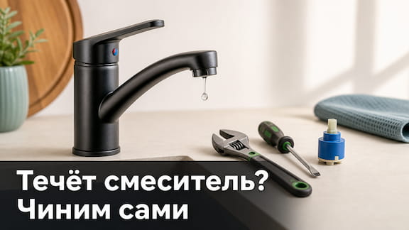 Почему течёт смеситель на кухне