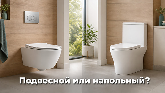 Подвесной или напольный унитаз