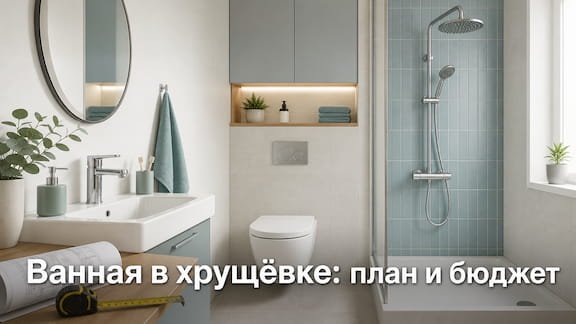 Ремонт ванной в хрущёвке