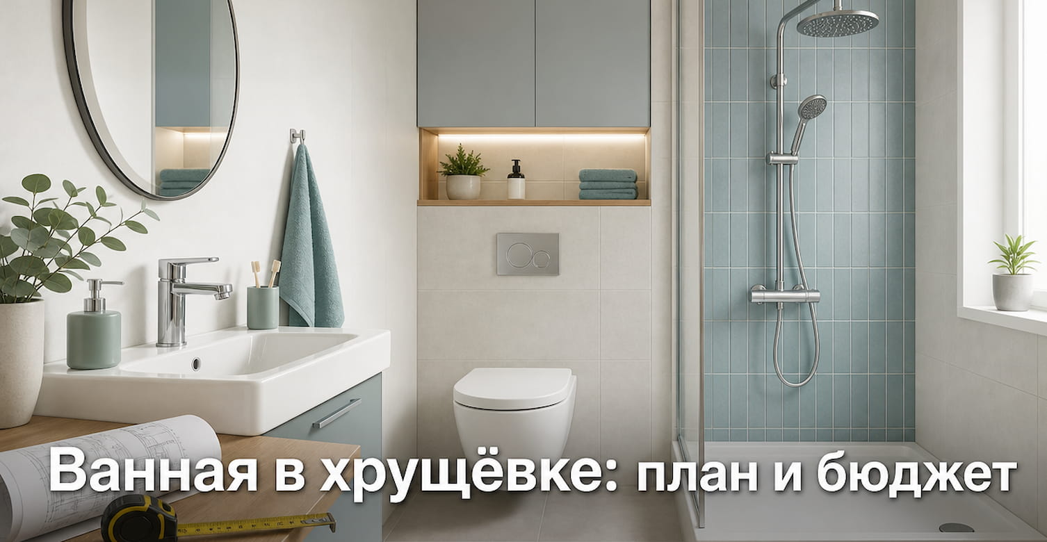 Ремонт ванной в хрущёвке