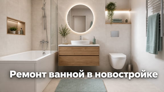 Ремонт ванной в новостройке