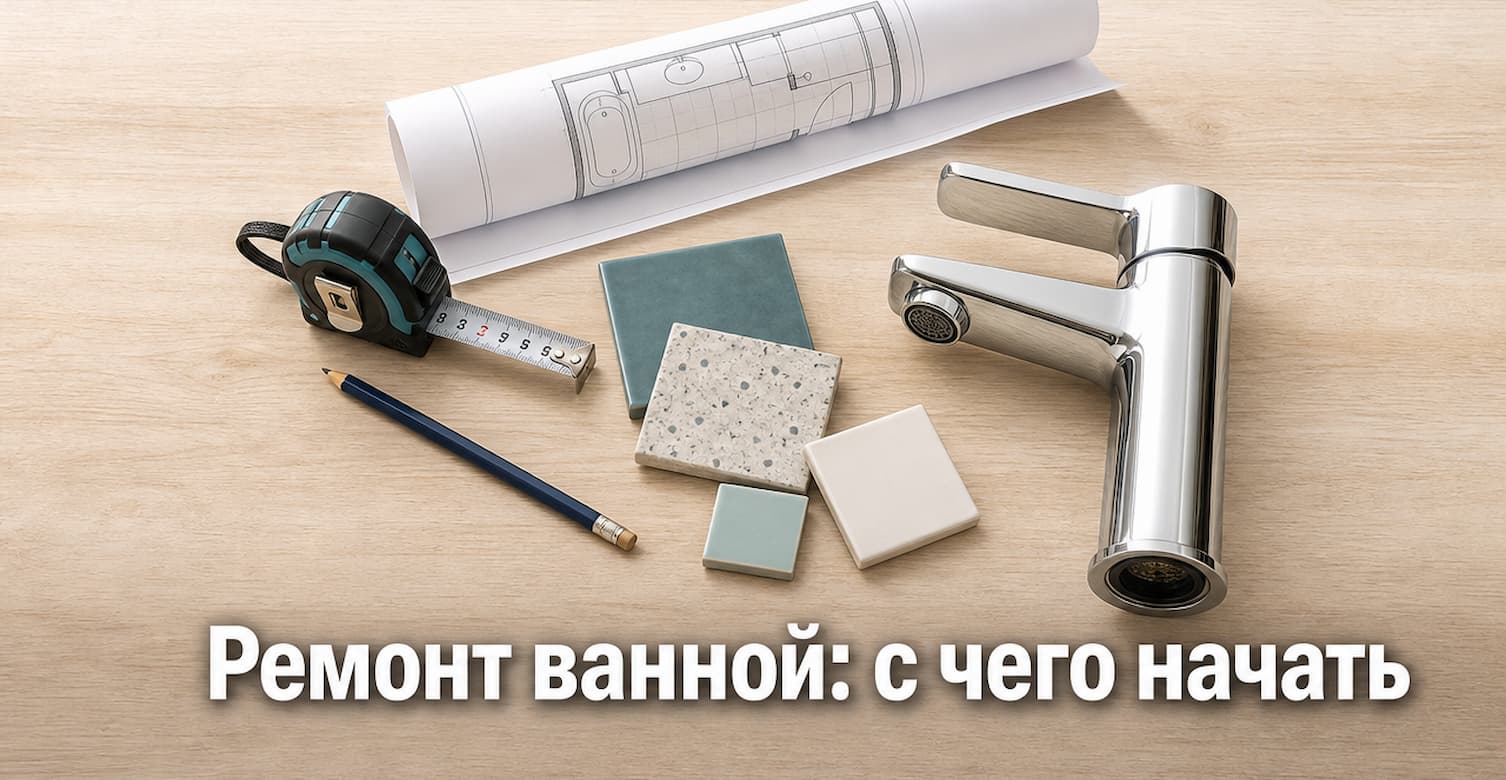 С чего начать ремонт ванной комнаты