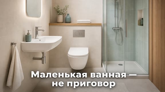 Сантехника для маленькой ванной комнаты