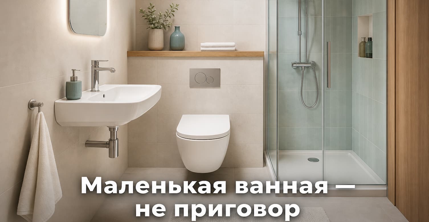 Сантехника для маленькой ванной комнаты