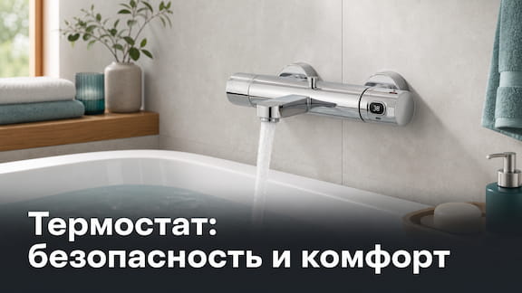 Смеситель для ванны с термостатом