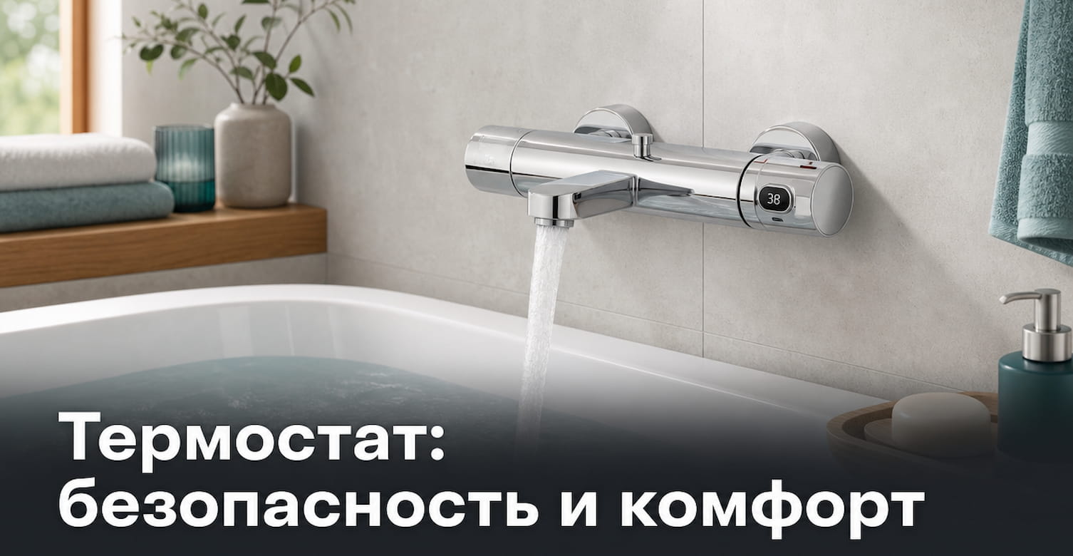 Смеситель для ванны с термостатом