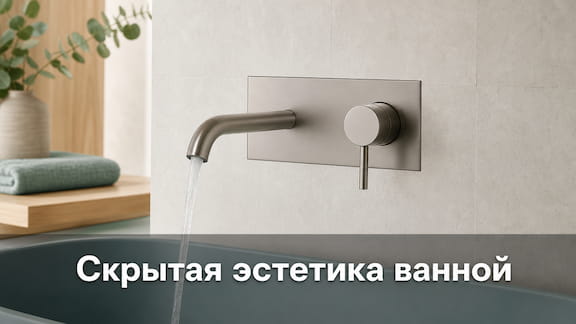Смеситель скрытого монтажа для ванны