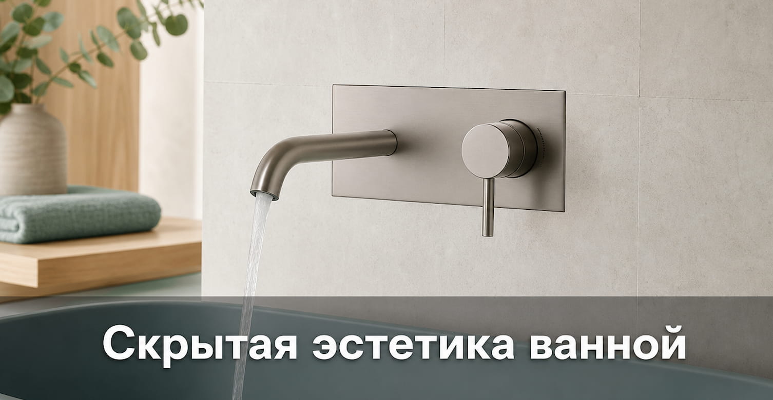 Смеситель скрытого монтажа для ванны