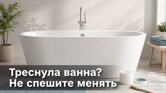 Треснула акриловая ванна