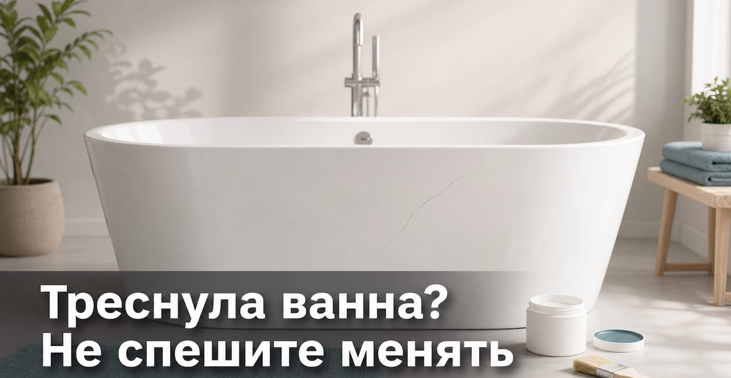 Треснула акриловая ванна