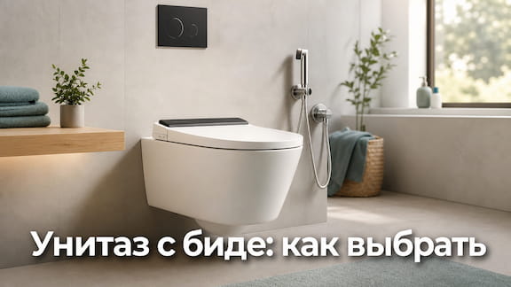 Унитаз с биде