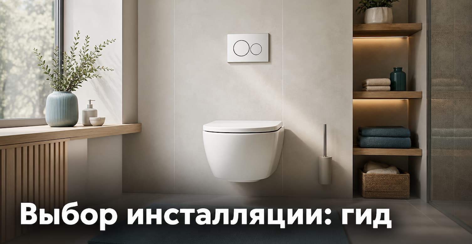 Купить унитаз с инсталляцией