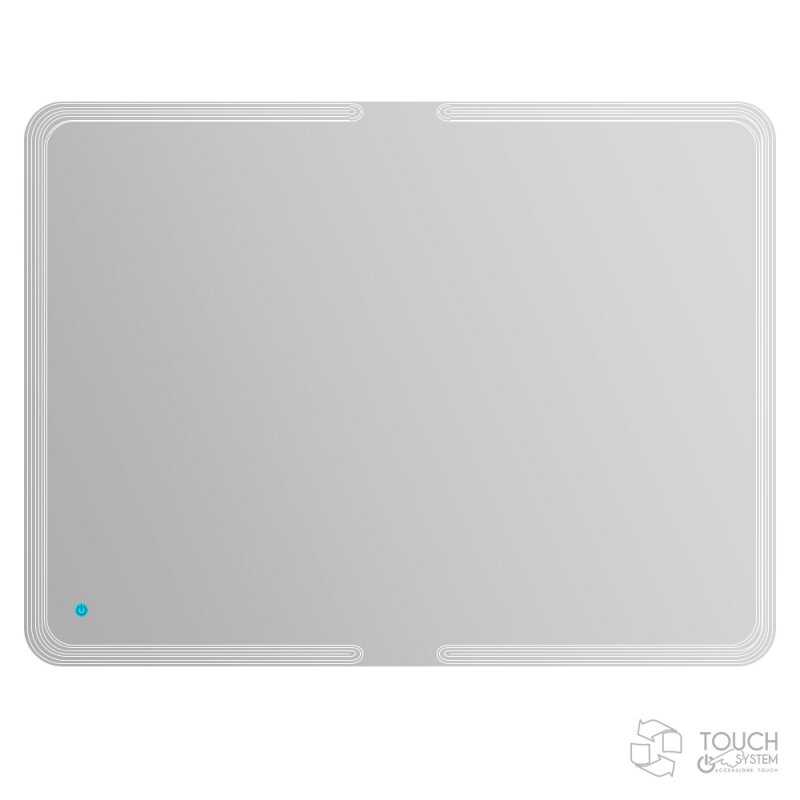Зеркало со встроенной LED подсветкой и сенсорным выключателем Touch system, реверсивное