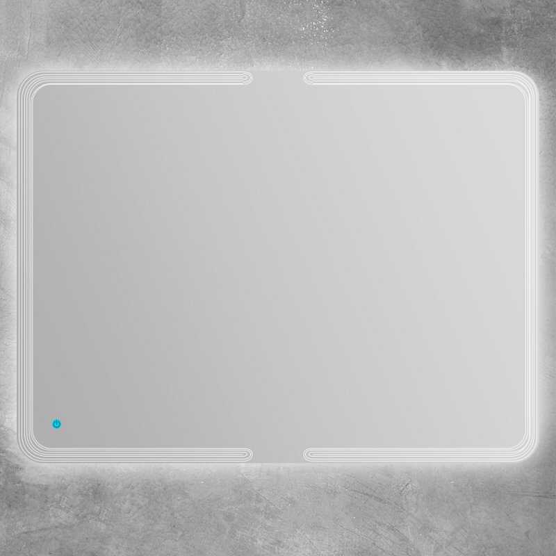 Зеркало со встроенной LED подсветкой и сенсорным выключателем Touch system, реверсивное
