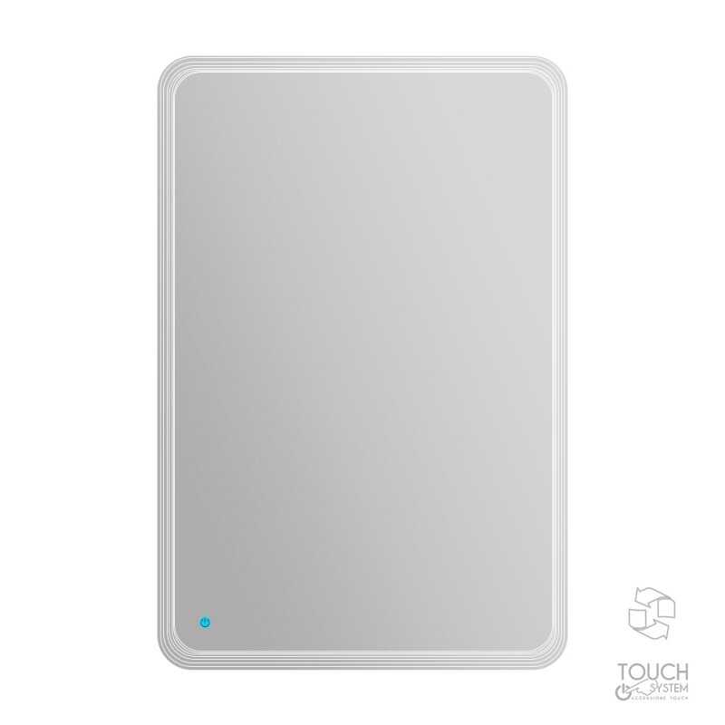 Зеркало со встроенной LED подсветкой и сенсорным выключателем Touch system, реверсивное