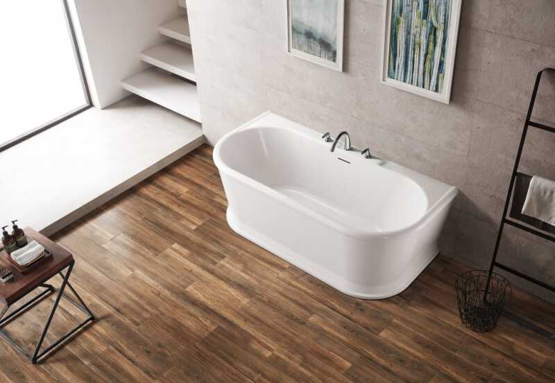Ванна акриловая пристенная BelBagno BB408