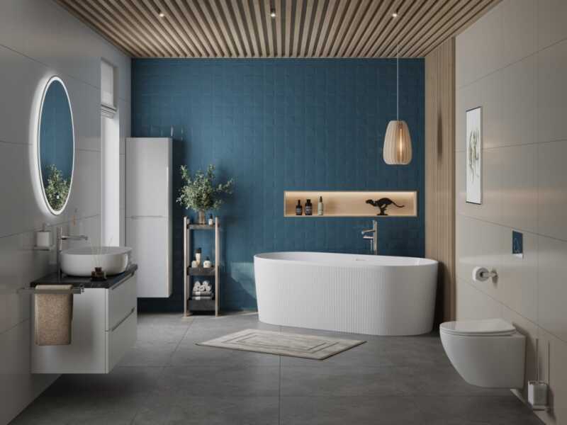 Ванна акриловая отдельностоящая BelBagno ВВ411-MATT
