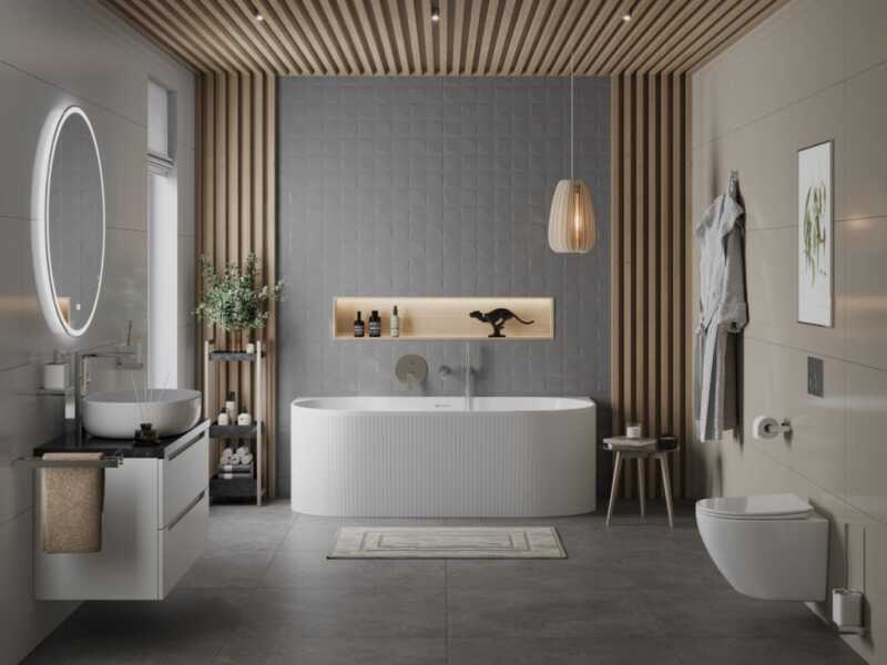 Ванна акриловая пристенная BelBagno ВВ412-MATT