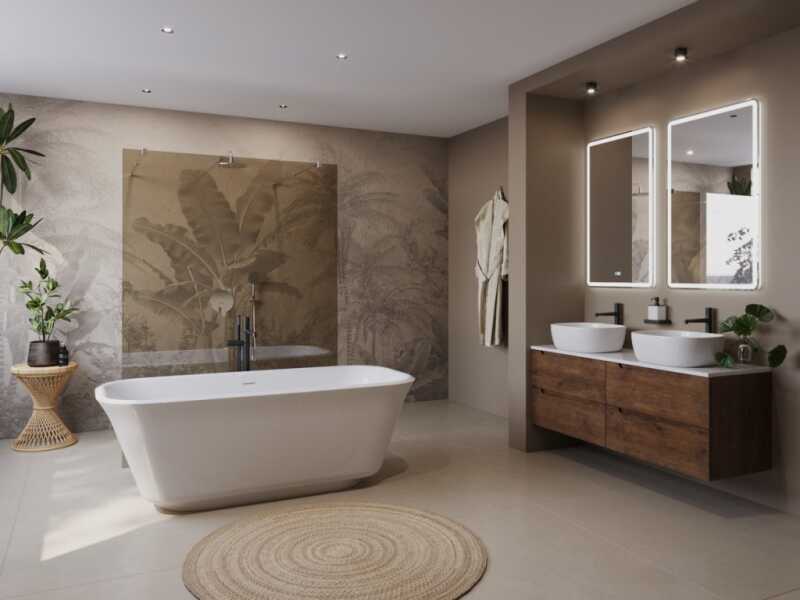 Ванна акриловая отдельностоящая BelBagno BB702 DUE
