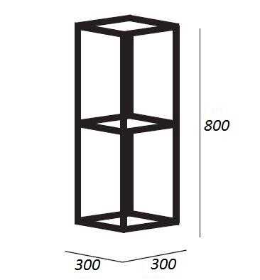 Вставка для подвесной металлической полки,56x26x1,6