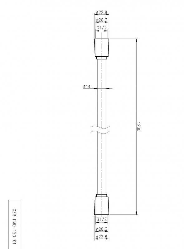 Гибкий шланг PVC 180 см