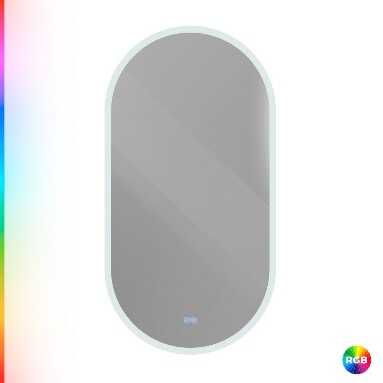 Зеркало с контурной разноцветной подсветкой RGB и сенсорным выключателем, 12V, 220-240V