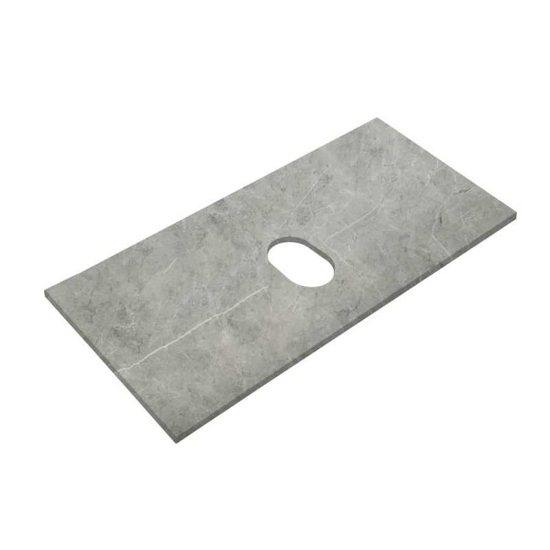Столешница из керамогранита без отверстия под смеситель 800x460x20