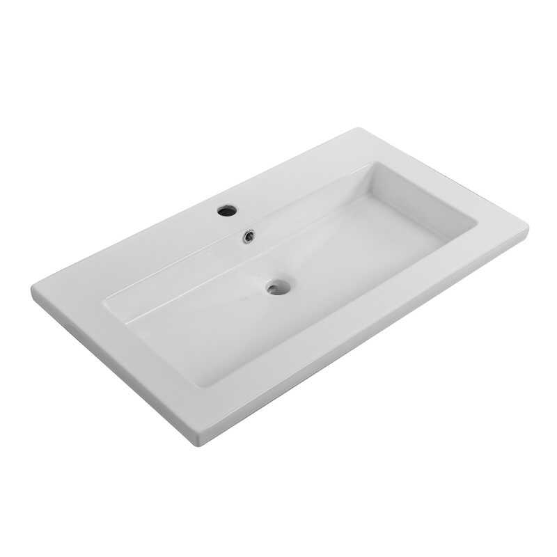 Столешница из керамогранита без отверстия под смеситель 800x460x20