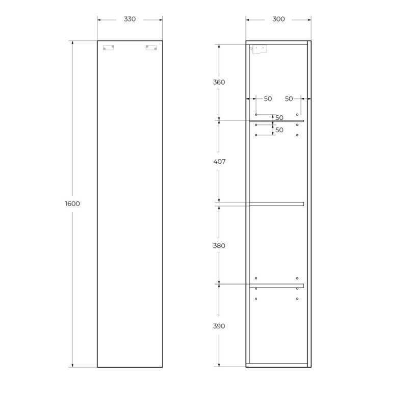Шкаф подвесной BELBAGNO KRAFT-1600 Покрытие эмаль