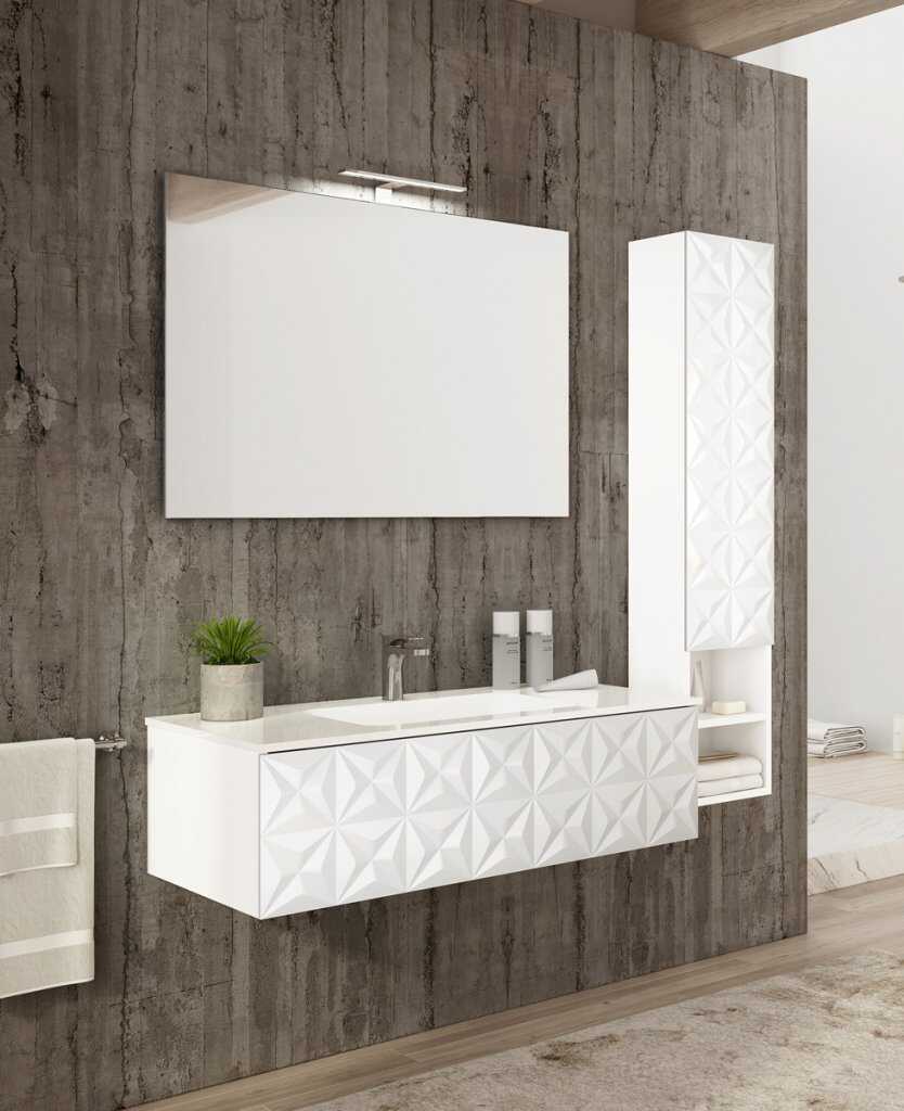 Колонна с одной распашной дверцей и двумя открытыми полками,30x22x140