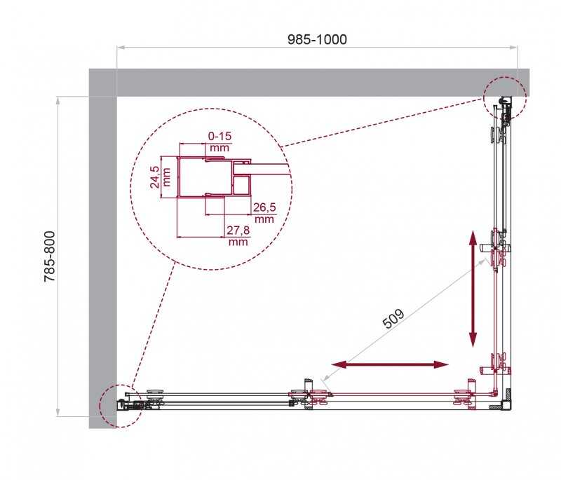 Душевой уголок BELBAGNO LUCE-AH-2