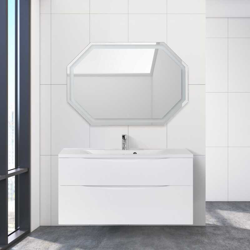 База под раковину подвесная с двумя выкатными ящиками 1200x450x600