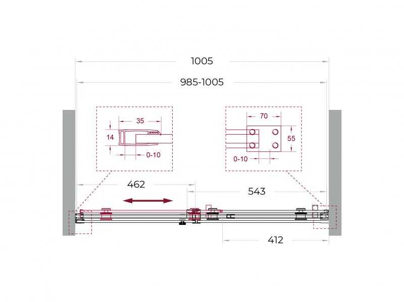 Душевая дверь в нишу BELBAGNO SOFT_CLOSE-2-BF-1