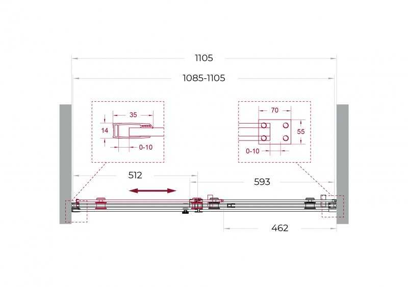 Душевая дверь в нишу BELBAGNO SOFT_CLOSE-2-BF-1