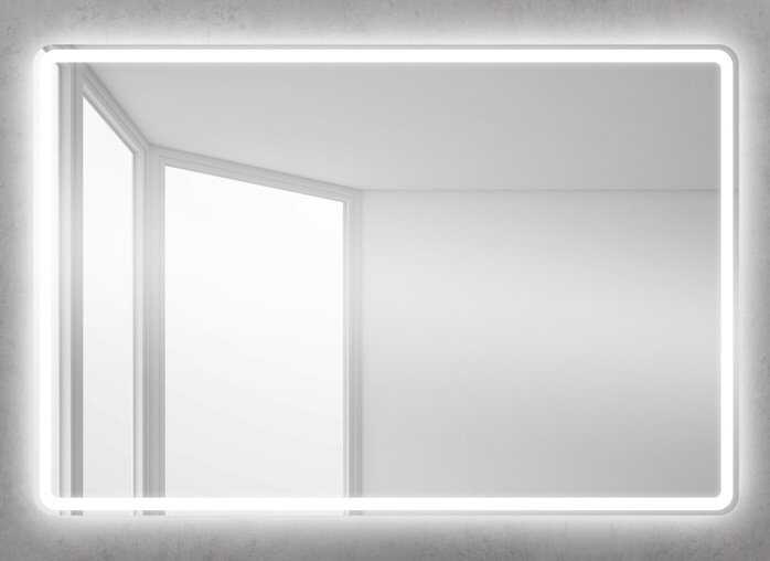 Зеркало с встроенным светильником, сенсорным выключателем, bluetooth, цифровым термометром, радио, 12W, 220-240V