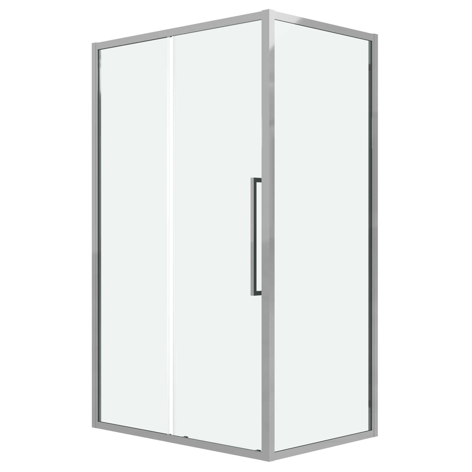 Душевое ограждение Grossman Cosmo 100.K33.02.100.10.00-200.K33.02.80.10.00 (100х80х195) раздвижная,хром,стекло прозрачное,2 места