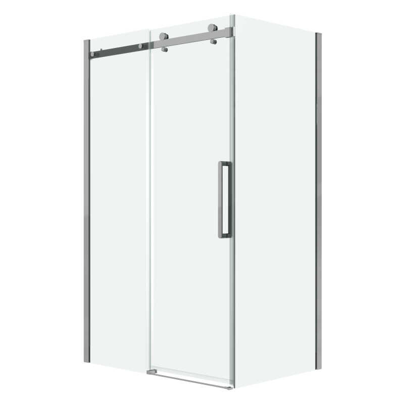 Душевое ограждение Grossman Classic 100.K33.04.100.10.00-200.K33.04.80.10.00 (100х80х195) раздвижная,хром,стекло прозрачное,2 места