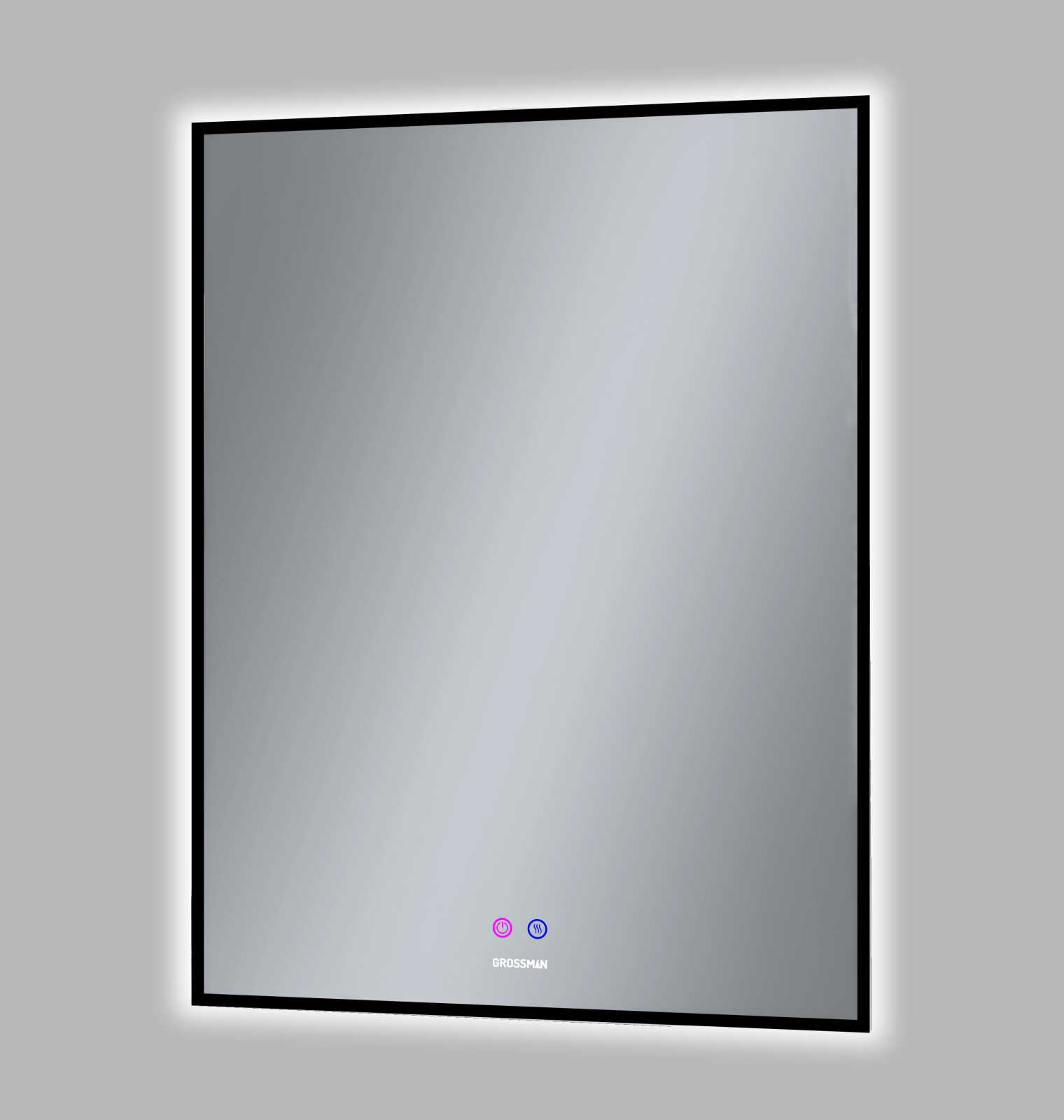 Зеркало PRAGMA-норма BLACK (600*800*45) LED с сенсорным выключателем и подогревом