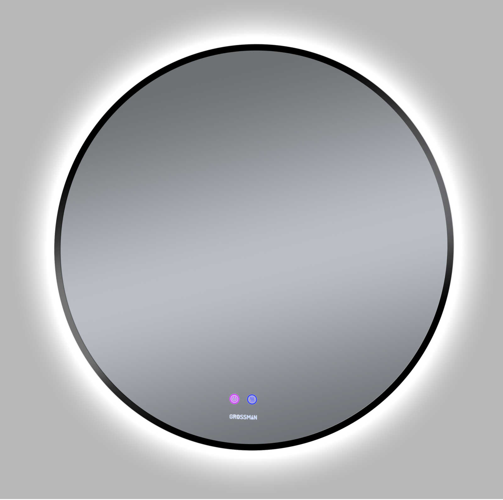Зеркало COSMO-норма BLACK (700*700*45) LED с сенсорным выключателем и подогревом