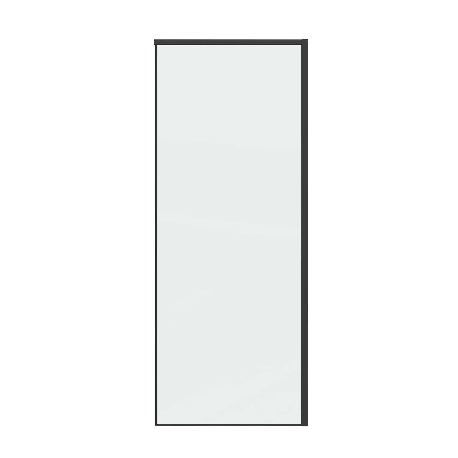 Боковая стенка Grossman Galaxy 200.K33.01.70.21.00 (70х195) черный матовый,стекло прозрачное, 1 место