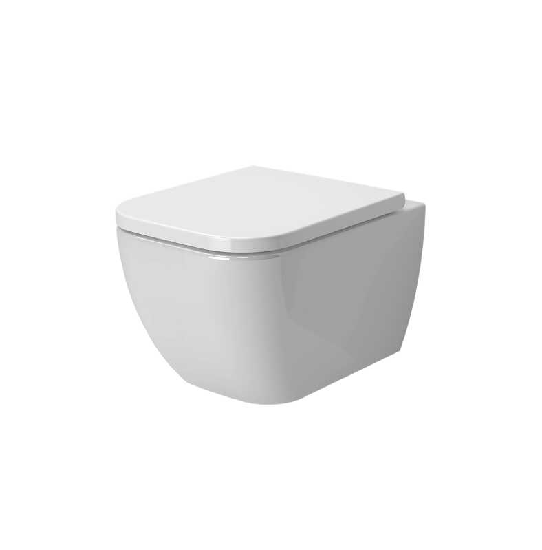 Унитаз Forsa 243K19002RS (510*360*350) подвесной БЕЗОБОДКОВЫЙ, 2 места