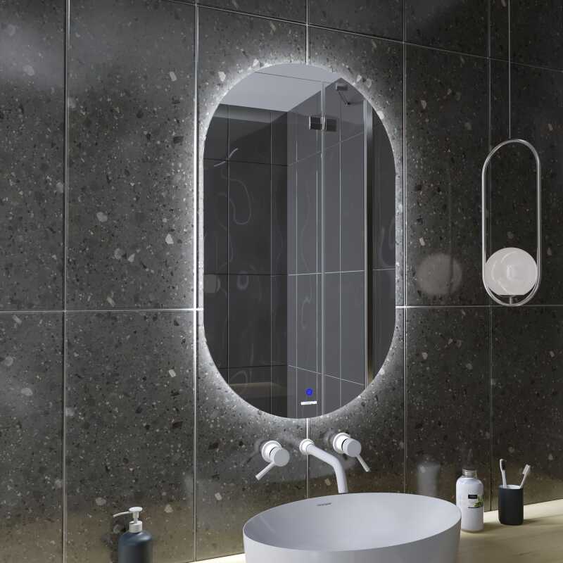 Зеркало NERO-промо (500*900*45) LED с сенсорным выключателем