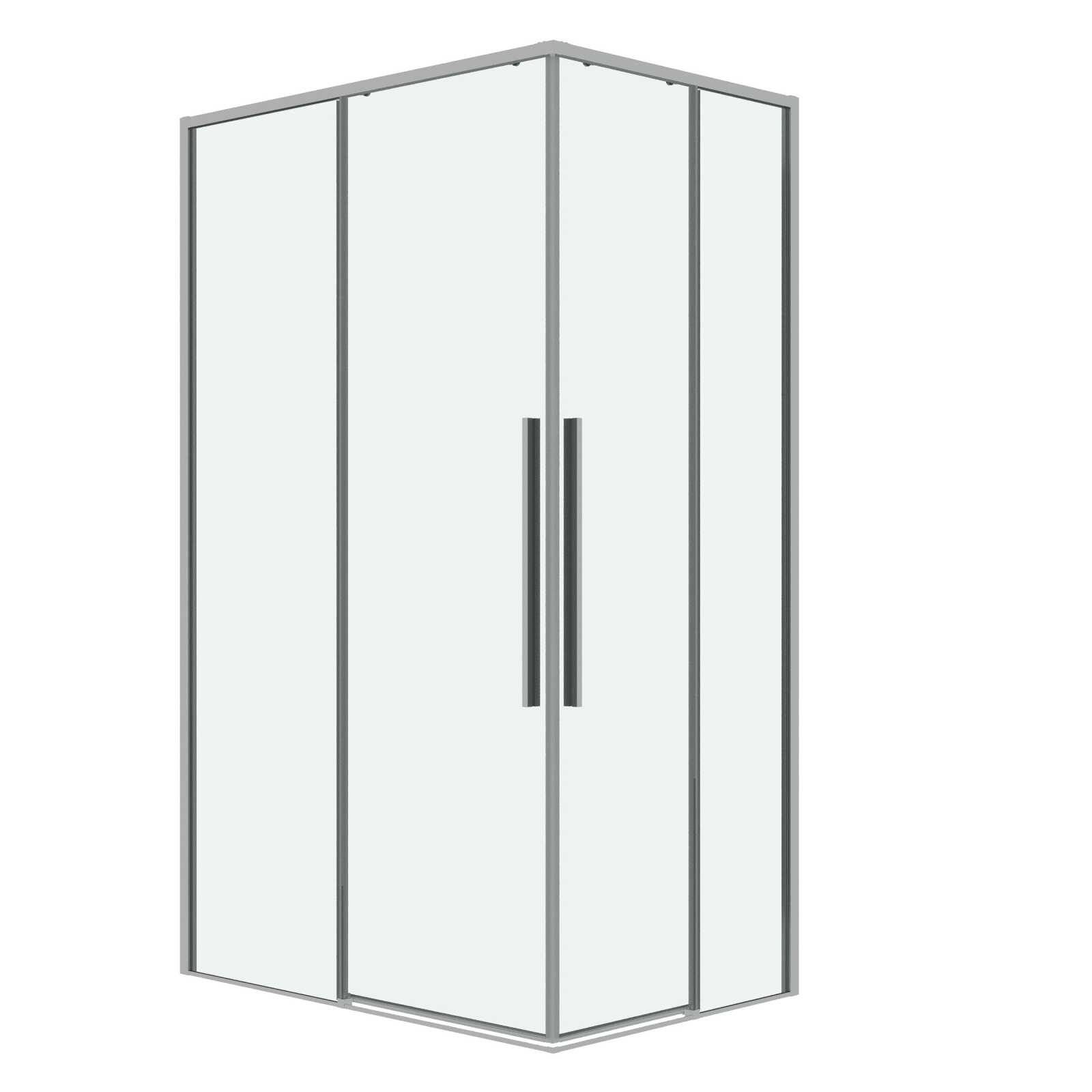 Душевое ограждение Grossman Galaxy 1/2.K33.01.10.10.00-1/2.K33.01.80.10.00 (100х80х195) раздвижная,хром,стекло прозрачное,2 места